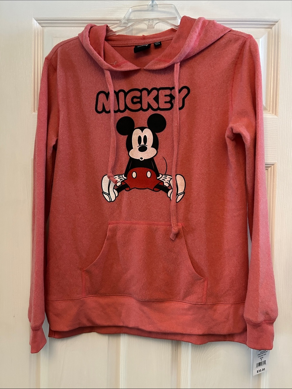 Disney Pink Mickey Mouse Pullover Hoodie